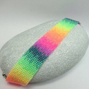 Rainbow Peyote Bracelet